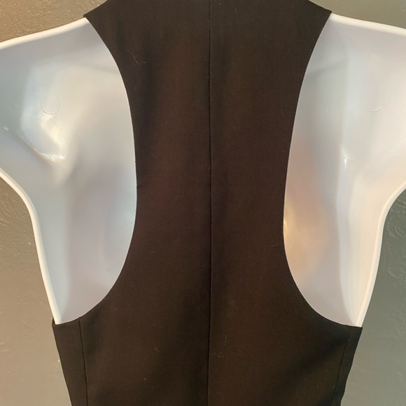 No Label-Vintage Black Front Button Fashion Vest - Picture 8 of 16